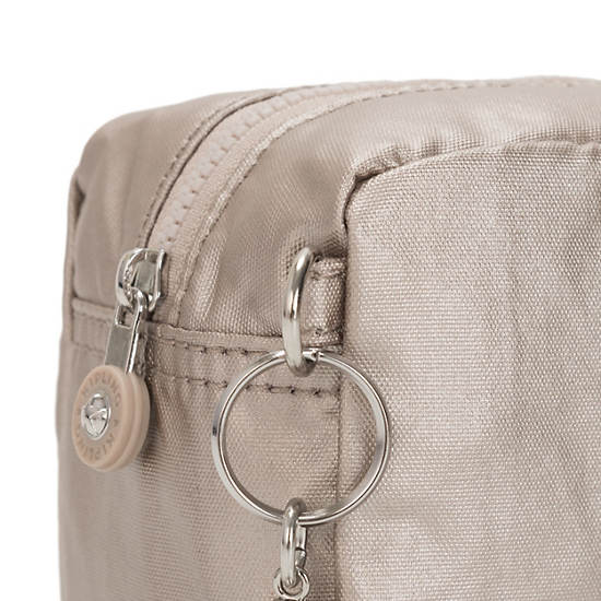 Kipling Gleam Metallic Pouches Metallic Glow | CA 1737EB